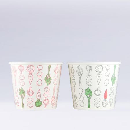 発泡断熱紙コップ(スープ用) 400ml(13オンス) 50個 Y012335(13oz ASホットMベジタブル) ※沖縄・離島 送料別途