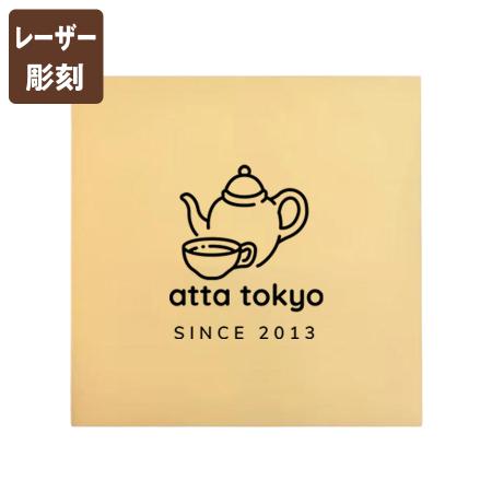 ウォールサイン290mm角型　【メタリックシリーズ】　全6色 片面レーザー彫刻　アクリル二層板1.5mm厚　※北海道・沖縄・離島 送料別途
