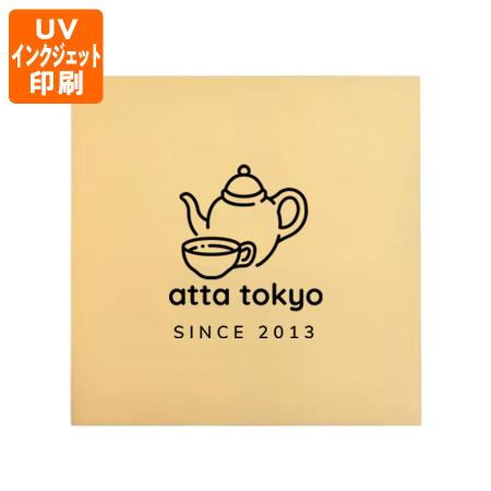 ウォールサイン290mm角型　【メタリックシリーズ】　全6色 片面UV印刷　アクリル二層板1.5mm厚　※北海道・沖縄・離島 送料別途
