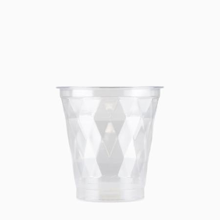 プラスチックカップ　415ml(14オンス)　96mm口径 1,000個 (PET製)　ダイヤカットタイプ　※北海道・沖縄・離島 送料別途 ※個人宅配送不可 (東名化学)