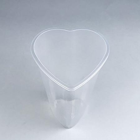 BMT-089｜ホットドリンク対応 ハードPPカップ(ハート型) 420ml(16