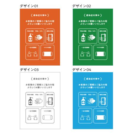 感染対策ポスター　対策中