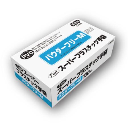 フジスーパープラスチック手袋 粉なし・半透明・M　3,000枚　※北海道・沖縄・離島 送料別途　※個人宅配送不可 (尚美堂/フジナップ)