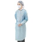 フジアイソレーションガウン　リブ付き ブルー　100枚　※北海道・沖縄・離島 送料別途　※個人宅配送不可 (尚美堂/フジナップ)