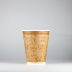 エンボス紙コップ　260ml(9オンス)　1,500個　SMP-260E ENJOY TIME　※沖縄・離島 送料別途