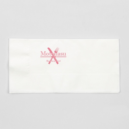 B0008-0004｜【完全データ入稿】 名入れ紙ナプキン 8折 2プライ 450