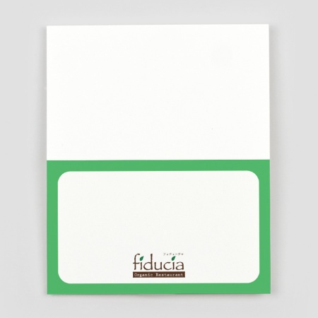 高岡ミロ 直筆メッセージ入り二つ折りカード A0004-0006｜メッセージカード 二つ折り ナチュラル 柄｜飲食店用品