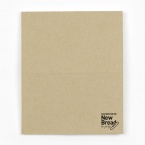 メッセージカード2つ折り用 クラフトペーパー　カジュアル ロゴ 【attaにおまかせ】