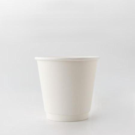 断熱二重紙コップ カラーズ　ホワイト 270ml(9オンス)　90mm口径 1,000個　※沖縄・離島 送料別途