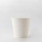 断熱二重紙コップ カラーズ　ホワイト 270ml(9オンス)　90mm口径 1,000個　※沖縄・離島 送料別途