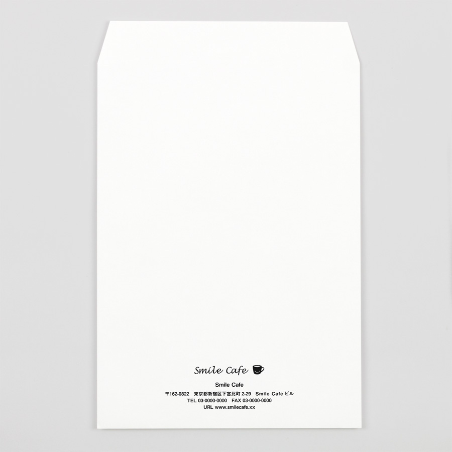 角2透けない封筒　ホワイト　レイアウト1 【attaにおまかせ】