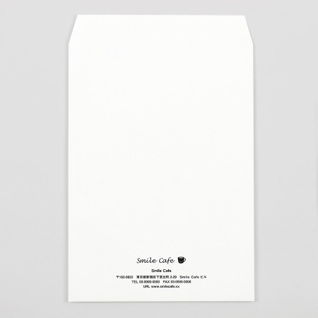角2透けない封筒　ホワイト　レイアウト1 【attaにおまかせ】