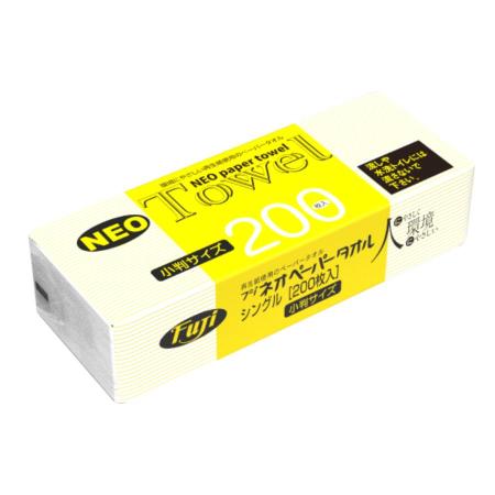 フジネオペーパータオル　小判 再生紙(薄手)　200枚×50袋(10,000枚)　※個人宅配送不可 (尚美堂/フジナップ)