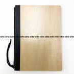 木製メニューブック　A4・4ページ 紐タイプ #1900-1 シンビ(SHIMBI)