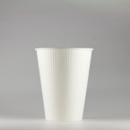 エンボス紙コップ　340ml(12オンス)　1,250個　SMP-340E 無地　※沖縄・離島 送料別途