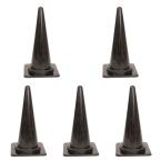 カラフルコーン ライン無し ブラック 1セット5個入り ※北海道・沖縄・離島送料別途 ※個人宅配送不可