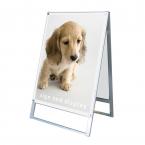 B1両面　ホワイトパネル+シルバーフレーム ポスター用スタンド看板マグネジ PSSKMN-B1RW 常磐精工(TOKISEI)