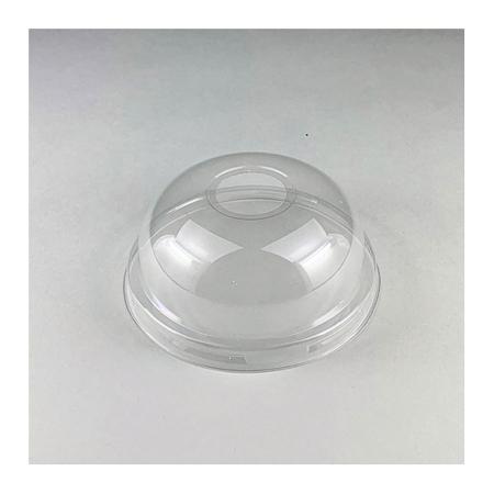 BMT U底プラスチックカップ専用ドームリッド 95mm口径 1,000個  (PET製) ストロー穴付 BMT-064