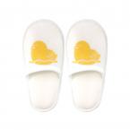 使い捨て子供用スリッパ　225mm 250足 アヒル　白(袋入)　※沖縄・離島 送料別途