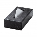 ティッシュケース　W262×H65×D138mm　リサイクルレザー　LTC-90 えいむ(Aim)