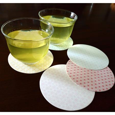 デザイン紙コースター　厚さ1mm/5,000枚　HANA/七宝　※使い捨てコースター　※北海道・沖縄・離島 送料別途