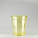 プラスチックカップ黄　370ml(12オンス)　89mm口径 1,000個　 (PET製) カラーカップ89-12オンス黄