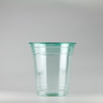 プラスチックカップ緑　370ml(12オンス)　89mm口径 1,000個　 (PET製) カラーカップ89-12オンス緑