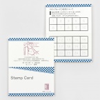 スタンプカード 縦開き　和風柄　【attaにおまかせ】