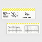 スタンプカード 横開き　カジュアル柄　【attaにおまかせ】