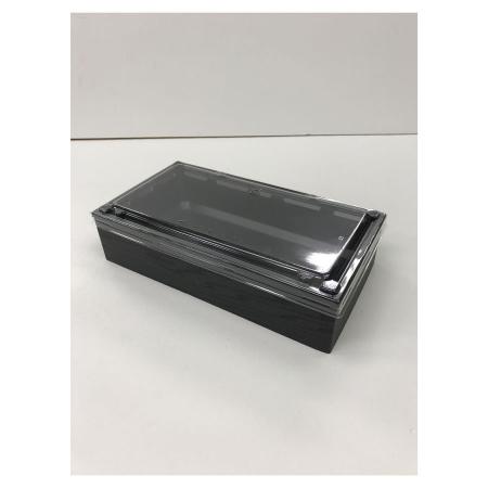 ワン折重(73x38A黒底)セット｜組立式高級弁当容器 本体(底)+フチ