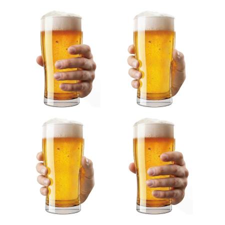 ハンドルパネル付プロップス　4枚セット　(右手ビール2枚+左手ビール2枚)