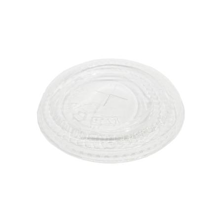 HFシリーズ専用平フタ　89mm口径 50個　ストロー穴付　(PET製) FL90(SL) ※沖縄・離島 送料別途 (赤松化成)