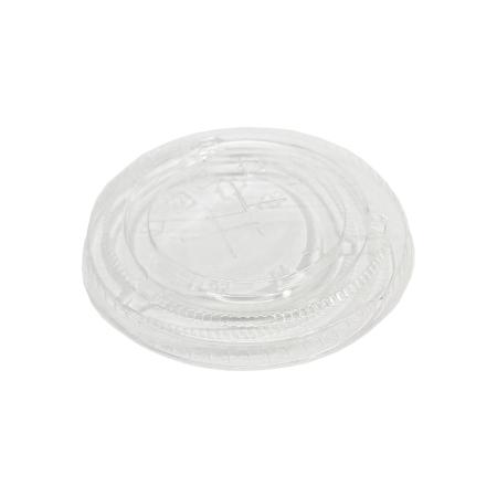 HFシリーズ専用平フタ　92mm口径 50個　ストロー穴付　(PET製) FL92(SL) ※沖縄・離島 送料別途 (赤松化成)