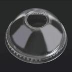 プラスチックカップ用フタ　92mm口径 1,000個(PET製)　ドームフタ(ストロー穴付)　※DY-92専用 ※北海道・沖縄・離島 送料別途 ※個人宅配送不可