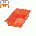 弁慶 カラーフードパン(目盛付) レッド 1/1xH100mm (562x323xH100mm) 13リットル 17204111