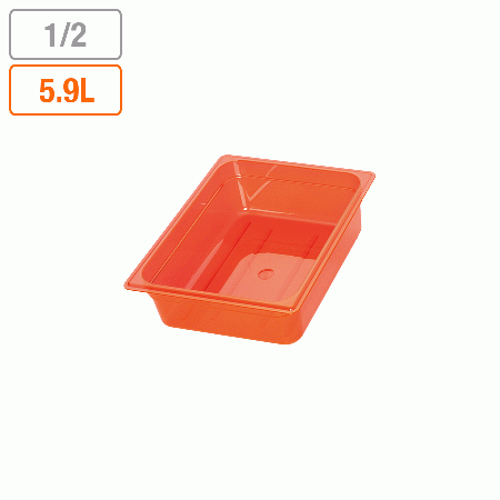 弁慶 カラーフードパン(目盛付) レッド 1/2xH100mm (323x263xH100mm) 5.9リットル 17204121
