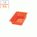 弁慶 カラーフードパン(目盛付) レッド 1/2xH100mm (323x263xH100mm) 5.9リットル 17204121