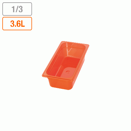 弁慶 カラーフードパン(目盛付) レッド 1/3xH100mm (323x174xH100mm) 3.6リットル 17204131