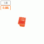 弁慶 カラーフードパン(目盛付) レッド 1/9xH100mm (174x106xH100mm) 0.85リットル 17204191