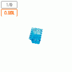 弁慶 カラーフードパン(目盛付) ブルー 1/9xH100mm (174x106xH100mm) 0.85リットル 17204192