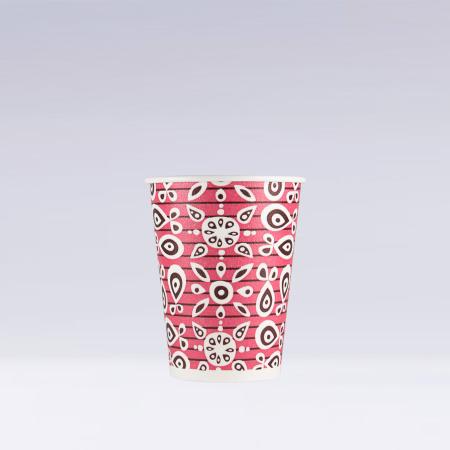 発泡断熱紙コップ　419ml(12オンス)　1,000個　12oz ASホットMティーダ(ピンク)　※沖縄・離島 送料別途