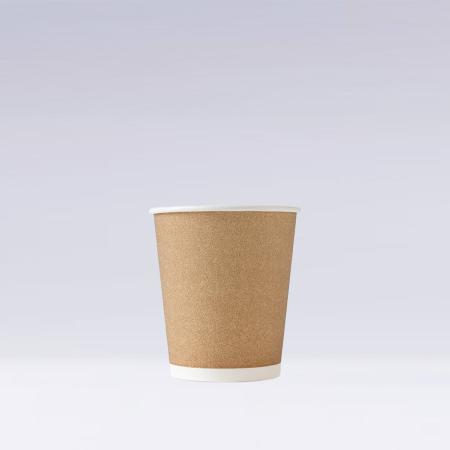 発泡断熱紙コップ　265ml(8オンス)　1,000個(※未晒風印刷)　8oz ASホット未晒風印刷　※沖縄・離島 送料別途