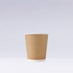 発泡断熱紙コップ　265ml(8オンス)　1,000個(※未晒風印刷)　8oz ASホット未晒風印刷　※沖縄・離島 送料別途