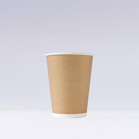 発泡断熱紙コップ　419ml(12オンス)　1,000個(※未晒風印刷)　12oz ASホット未晒風印刷　※沖縄・離島 送料別途