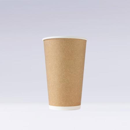 発泡断熱紙コップ　520ml(16オンス)　1,000個(※未晒風印刷)　16oz ASホット未晒風印刷　※沖縄・離島 送料別途