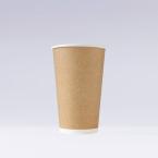 発泡断熱紙コップ　520ml(16オンス)　1,000個(※未晒風印刷)　16oz ASホット未晒風印刷　※沖縄・離島 送料別途