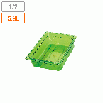 弁慶 カラーフードパン(目盛付) グリーン 1/2xH100mm (323x263xH100mm) 5.9リットル 17204123