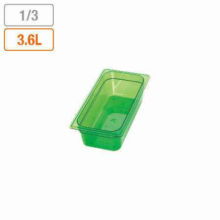 弁慶 カラーフードパン(目盛付) グリーン 1/3xH100mm (323x174xH100mm) 3.6リットル 17204133