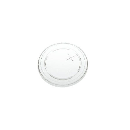 紙コップ用フタ　89.4mm口径　乳白 2,000個　×穴(ストロー穴)　※沖縄・離島 送料別途 ※個人宅配送不可
