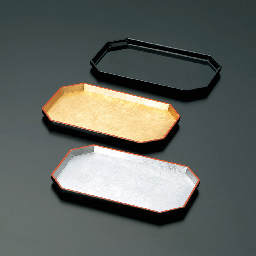 At 115 プラスチック漆塗トレイ 八角 At 115 多目的トレイ 飲食店用品 印刷通販のatta アッタ